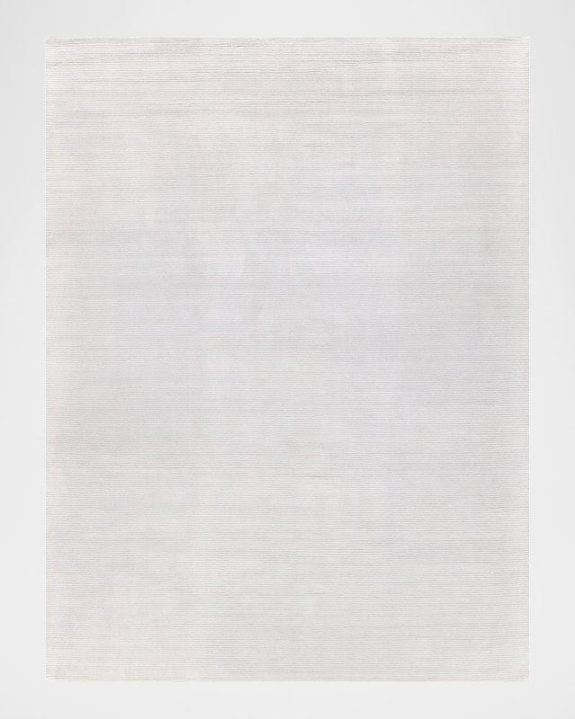 Pavia Hand-Loomed White Rug, 12' x 15'